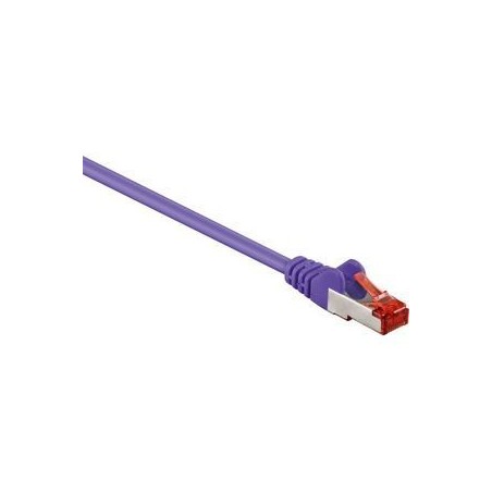 Goobay CAT 6 S/FTP CU 15m Violet - Ultra-Fast Ethernet Cable for Superior Connectivity
